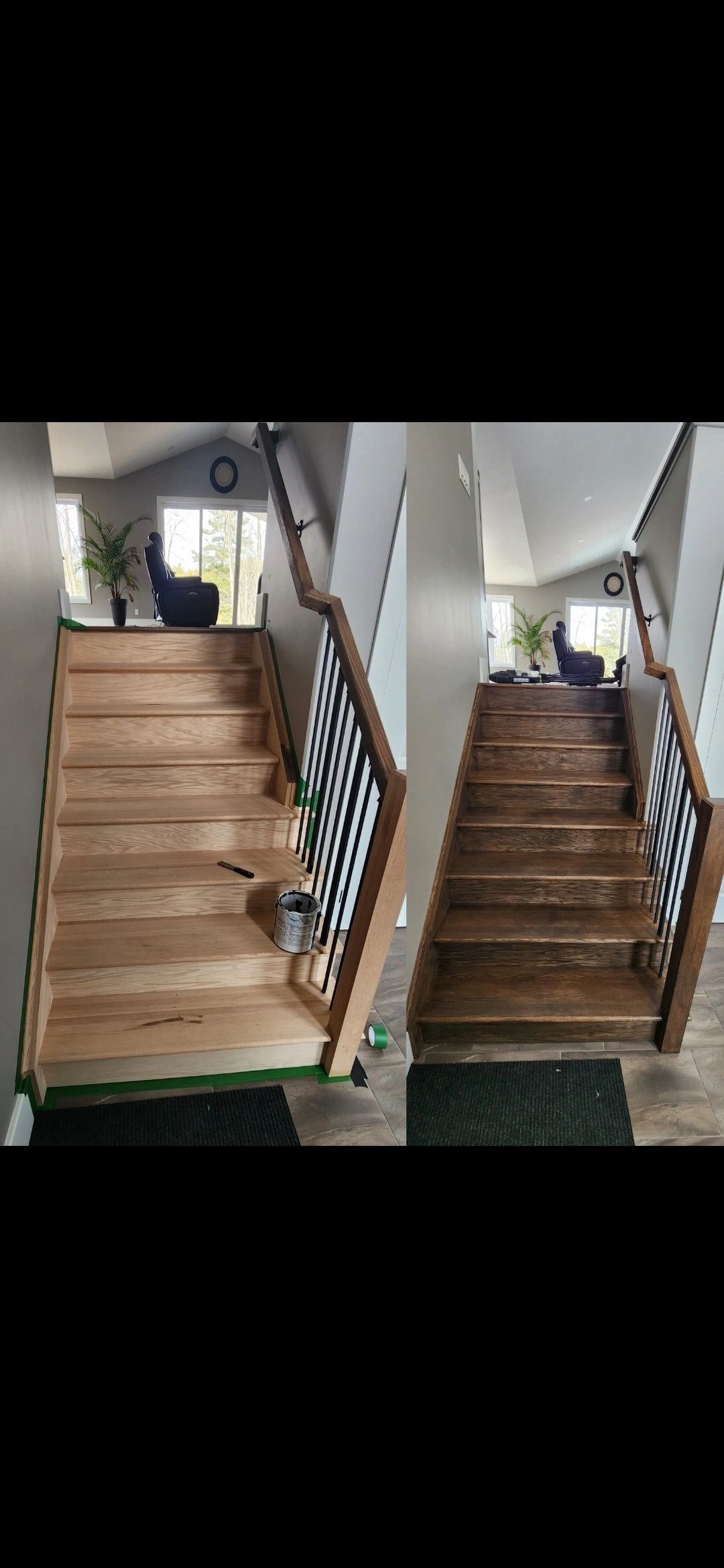 Completed interior painting project