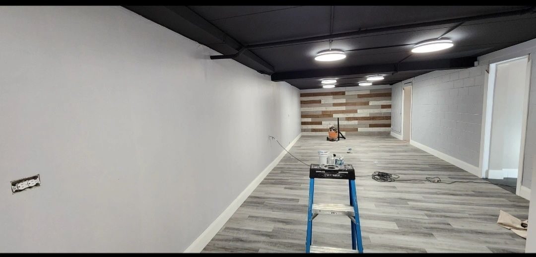 Completed commercial painting project